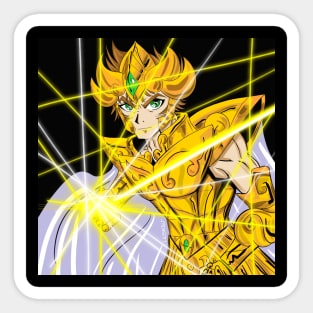 aioria the gold saint of leo in saint seiya Sticker